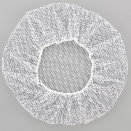 Global Industrial Nylon Hairnet, 20, Honeycomb, White, 100/Bag 708193A